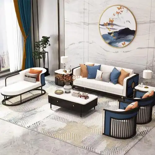 新中式实木沙发组合禅意简约客厅高端家具