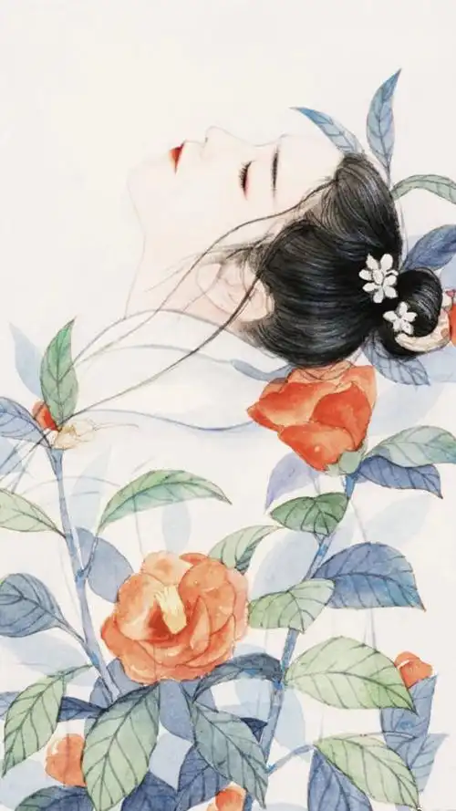 唯美手绘古风美女