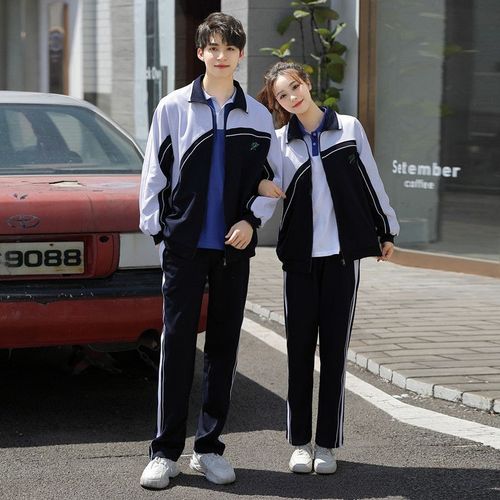 深圳校服中学生男女学院风中学校服秋冬套装薄款外套学生套装