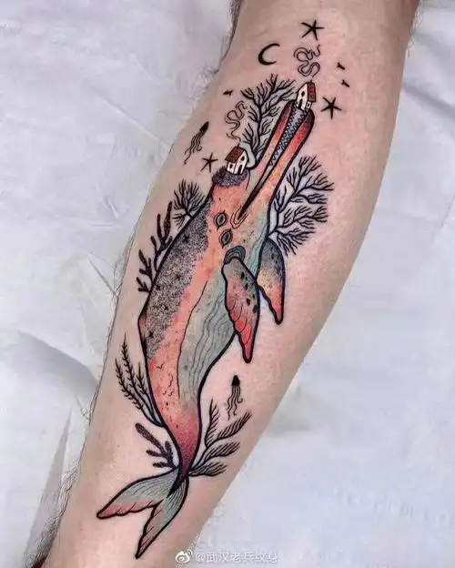 有趣的海洋动物纹身