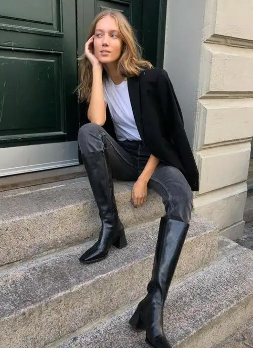 长靴怎么搭配好看