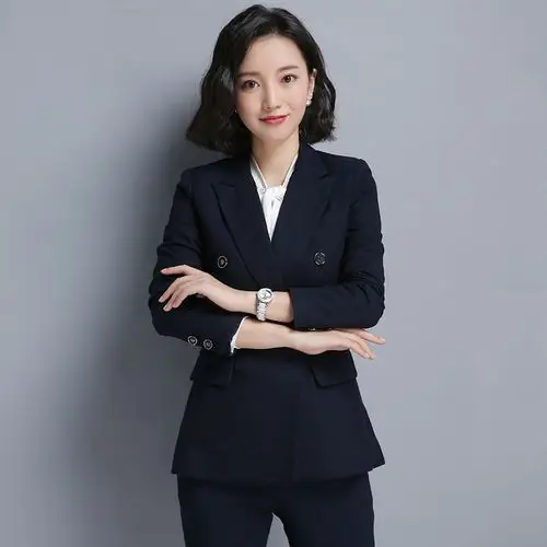 去购买 诗璐雅时尚职业装女装套裙夏短袖ol气质女士正装工作服面试装