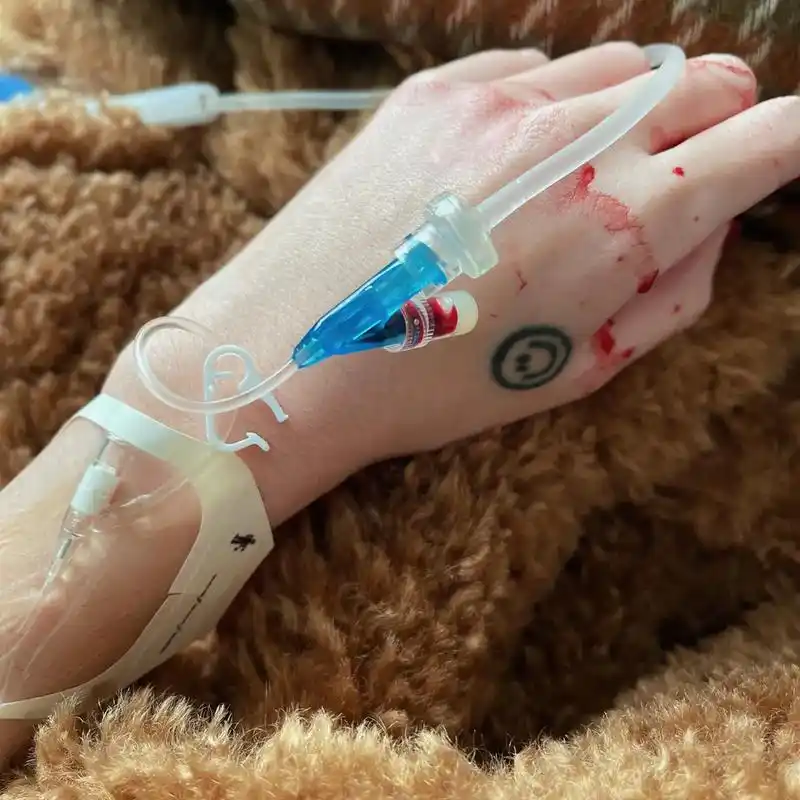 输血 我身体里的血还没正常的人一半多 第一次输血 太漂亮啦 - 抖音