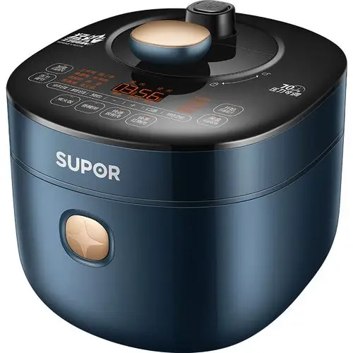 苏泊尔电压力锅家用全自动多功能高压电饭锅饭煲智能56人大容量蓝色