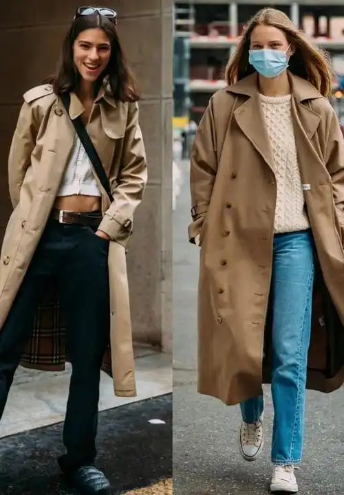 法国女人有多会穿?看她们的"风衣街拍"就知道,真正的洋气高级