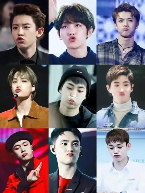 exo嘟嘴你觉得哪一个可爱