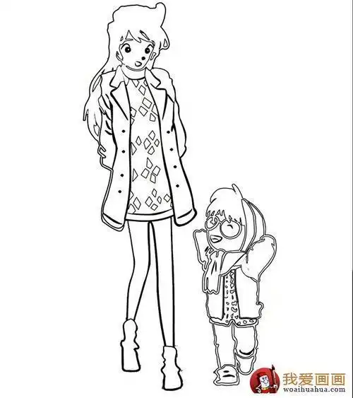 简笔画人物全身短发女孩简笔画全身背影人物简笔画中年人全身侧脸人物