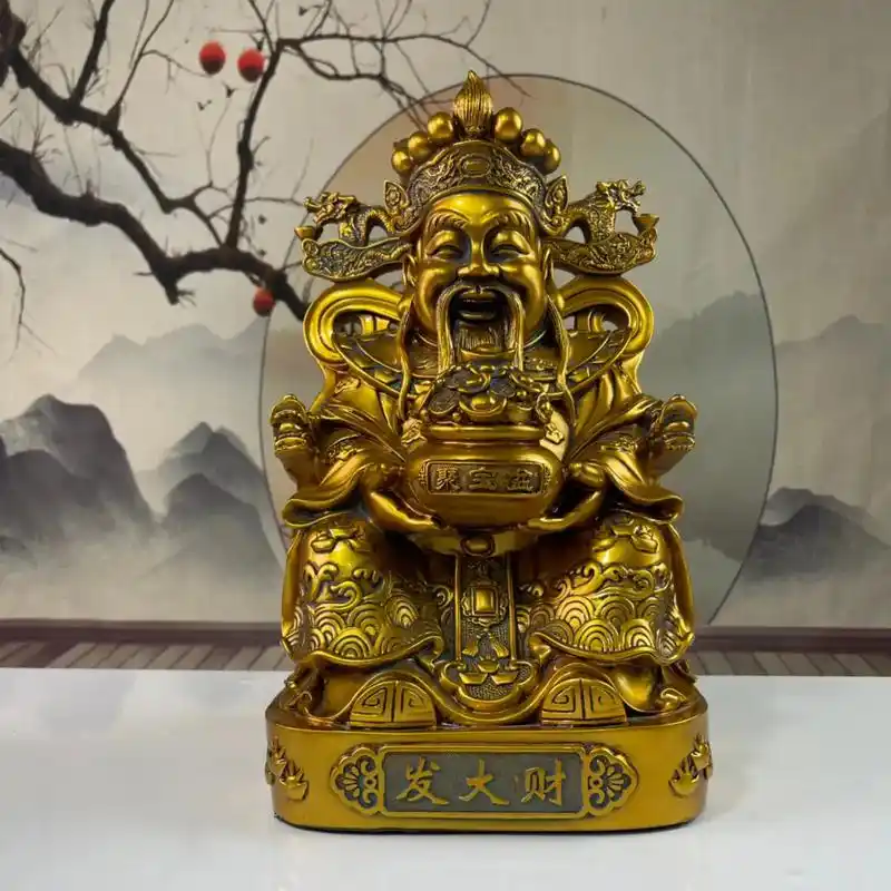 文财神.比干比干财神殿中供奉的比干形象是文官的打扮,头戴宰 - 抖音