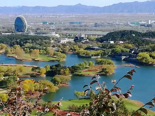 北京怀柔雁栖湖美景——西山步道