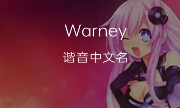warney[沃尼]英文名的中文翻译意思,发音,来源及流行趋势-千代英文名