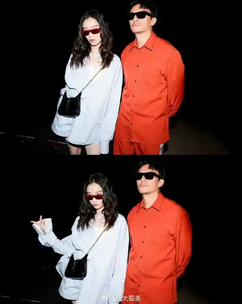 倪妮张震挽手同框