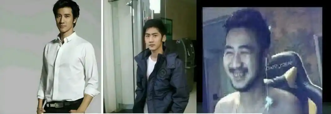 旭旭宝宝对比自己与csgo茄子的外貌变化我正着长他倒着长