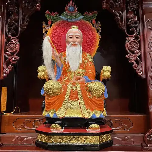 三清道祖道教神像太上老君元始天尊灵宝天尊树脂佛像摆件居家供奉