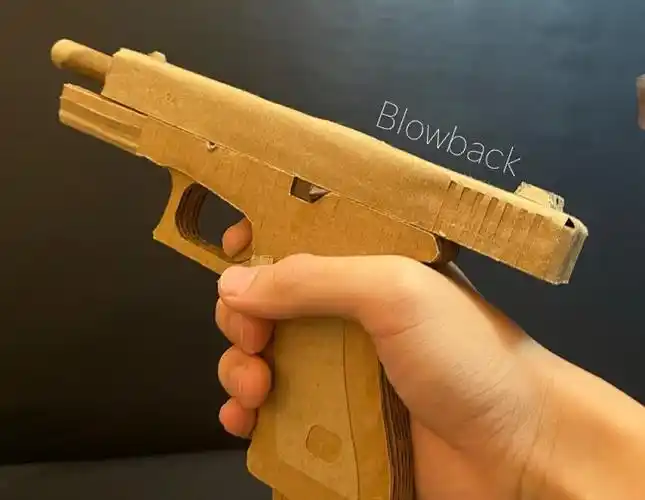 格洛克34自动手枪纸板图纸