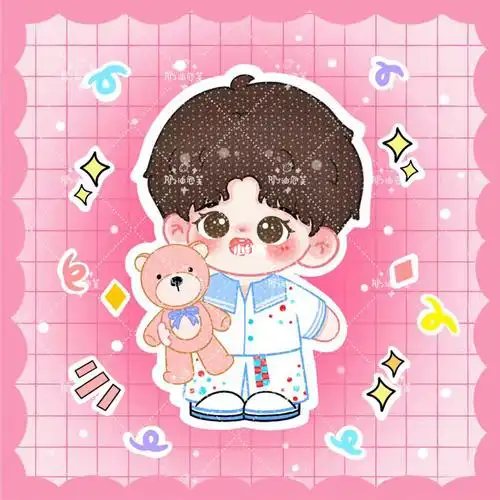 蔡徐坤q版人物无偿约稿饭圈美工立牌