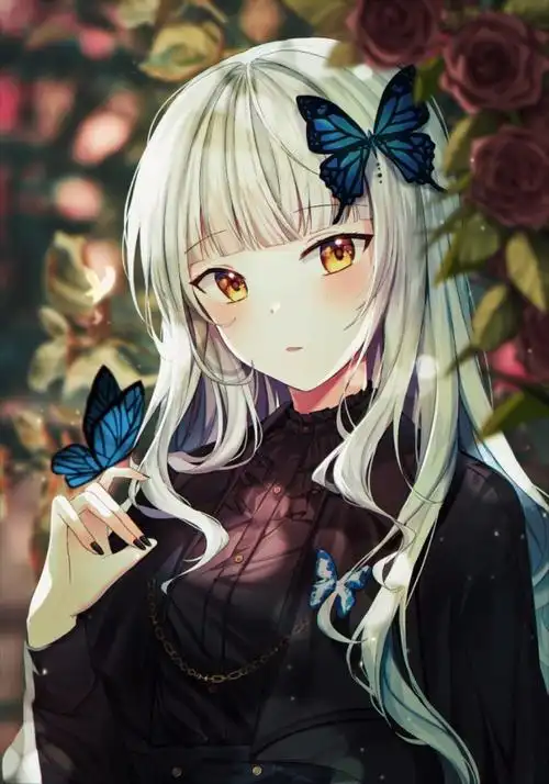 银发黄瞳动漫人物壁纸女