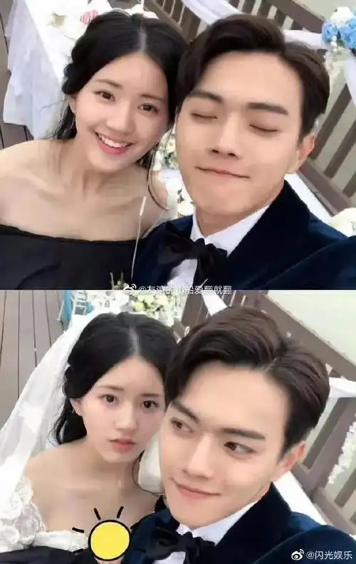 许凯赵露思早年婚纱剧照