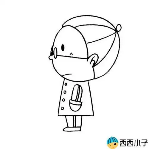 人的侧面简笔画.