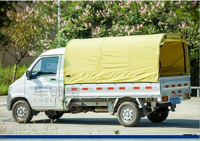 五菱福田货车雨棚支架滑轮户外防水防晒牛津布pvc货箱雨蓬布遮阳
