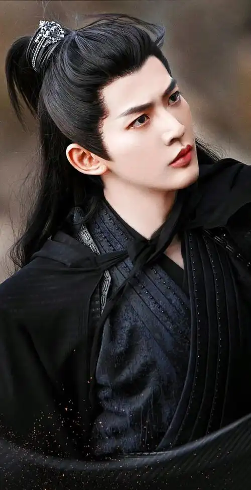 邓为云秀行路透造型##邓为云秀行黑色古装造型路透