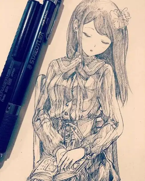 临摹完这组动漫插画连你的速写水平都能大幅度提高了