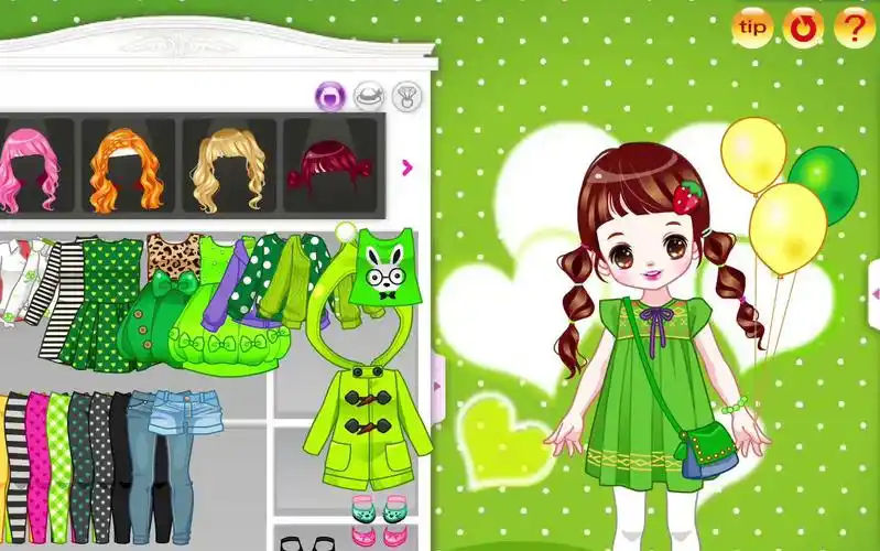 韩国装扮换装小游戏_樱桃公主系列