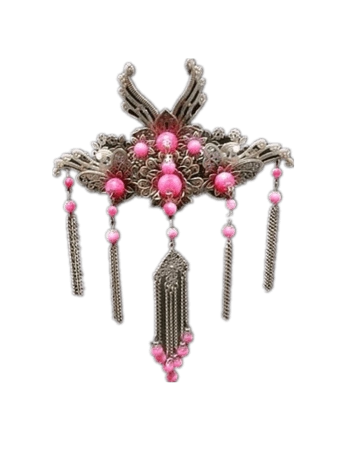 银色珍珠发卡png元素素材图片下载-万素网