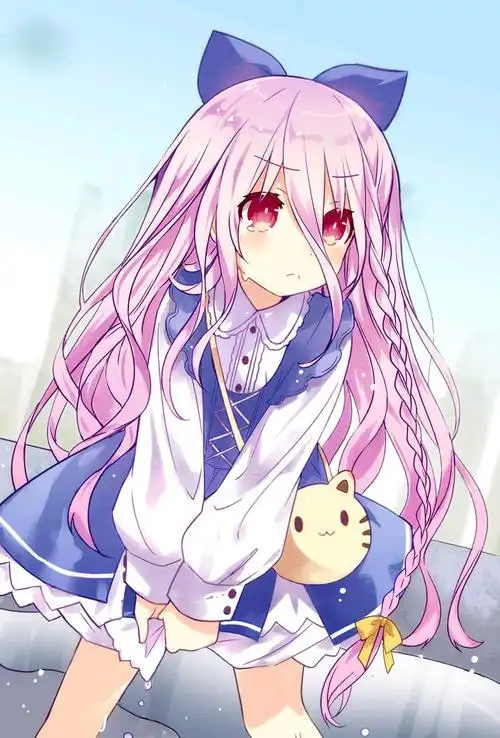 「收藏夹」动漫女生壁纸(紫发) - 知乎