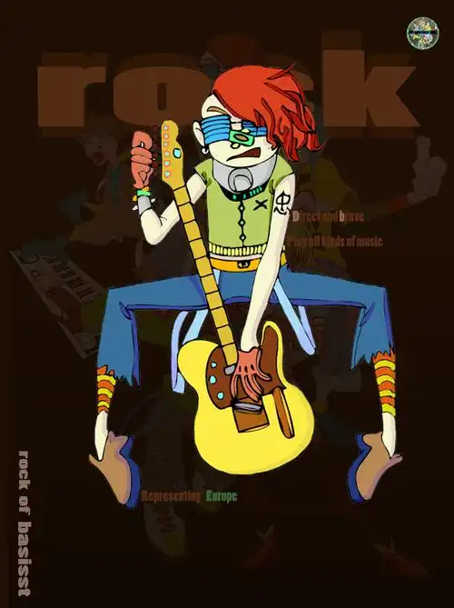 rock band 摇滚插画