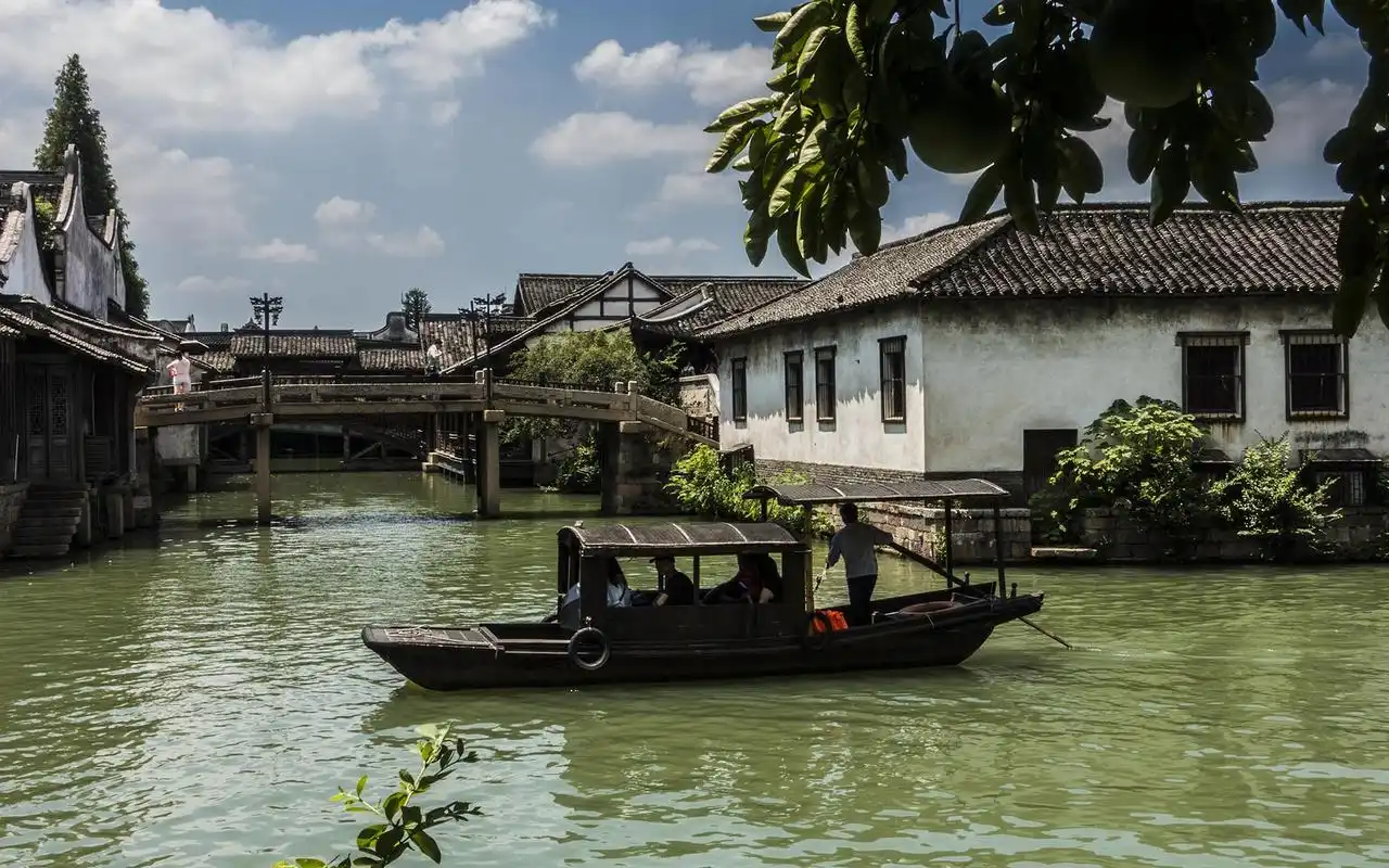 小桥流水的乌镇风景壁纸