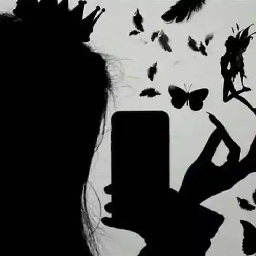 精选微信头像暗色系列黑色系列微信头像恶魔与天使只在一念之间