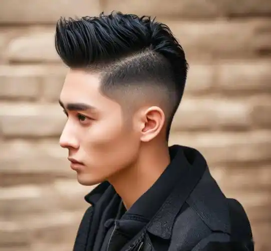 男发剪来剪去,最时尚还是两侧铲短飞机头,剪完立马变帅气_发型_的设计