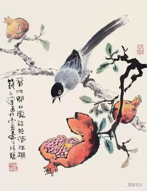 道法自然——钱行健花鸟册页欣赏(2)|花鸟画|写意|江寒汀|著名画家