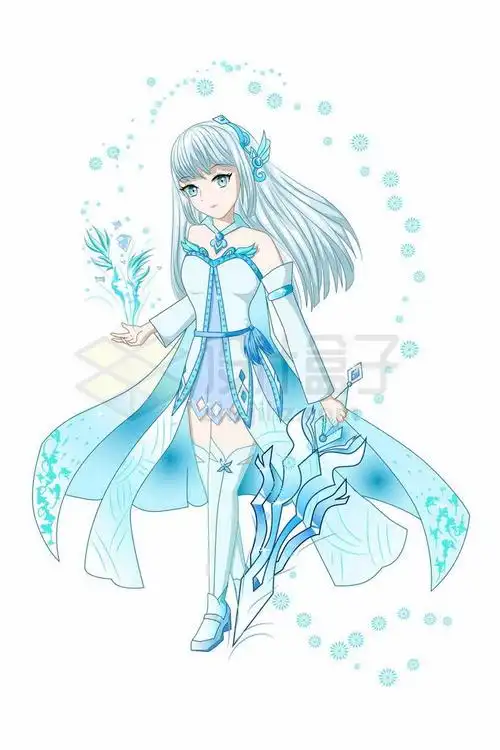 少女战士公主二次元卡通女孩5772365矢量图片免抠素材免费下载 人物