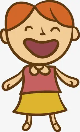 微笑可爱卡通男孩