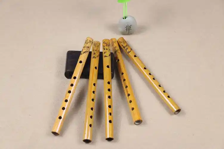 竹质六孔竖笛24cm抓周笛子乐器厂家直销儿童初学入门乐器短萧哨笛