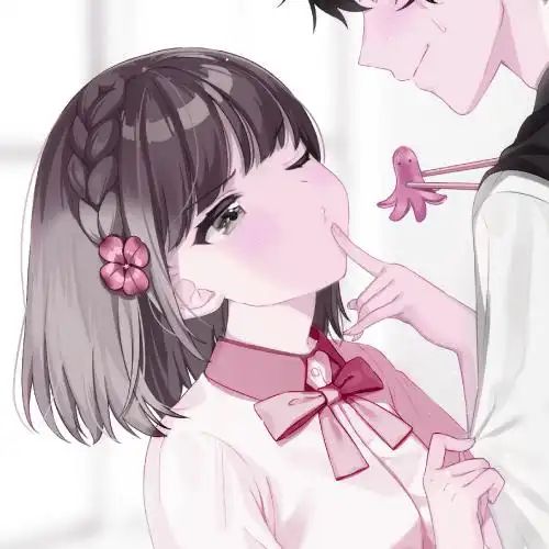 双人动漫情侣头像真人两张为了爱闯进你的生活