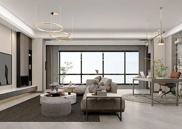 景粼玖序130平现代简约风格装修效果图