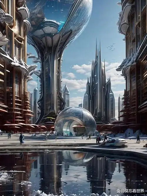 未来冰雪城——充满科技感的未来世界