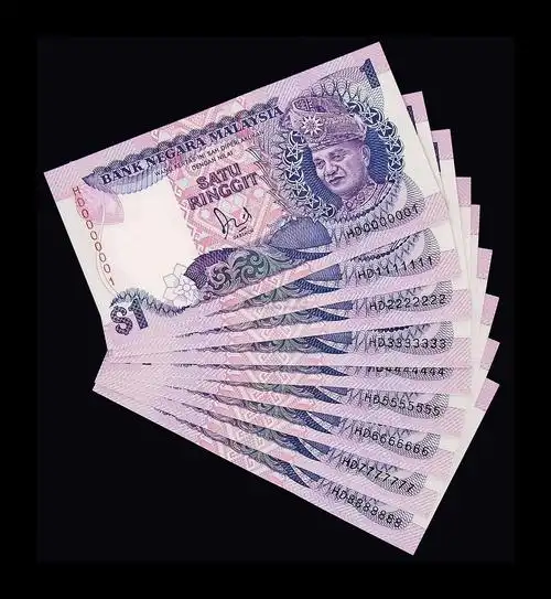 【马来西亚一圆共九张】拍卖品_图片_价格_鉴赏_钱币_雅昌艺术品拍卖