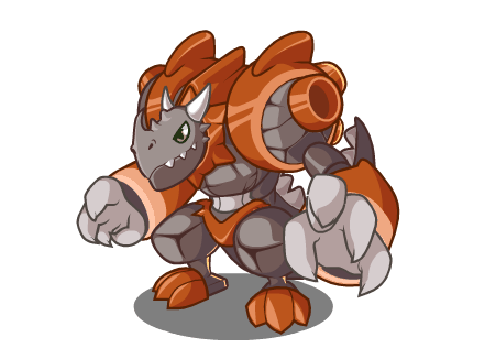 洛克王国蒸汽神龙动态图赏析