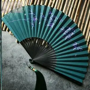 温客行的扇子山河令老温转流苏白周边龚俊同款折扇绢布古风定制