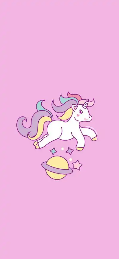 粉红可爱独角兽