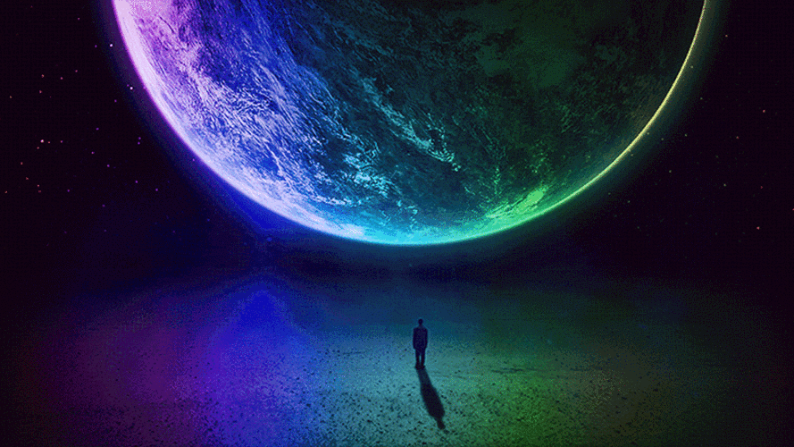 ps特效一键生成动态星系星云动画颜色可任意编辑让你的图片酷起