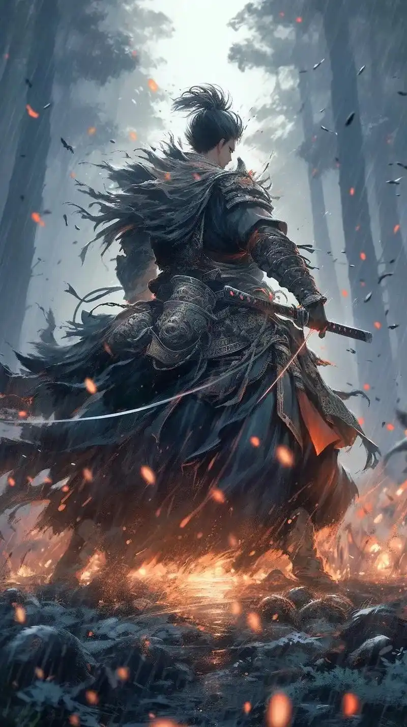 江湖行.#古风 #ai绘图 #国漫 #手机墙纸 #武侠风 - 抖音