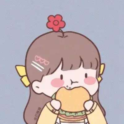 动漫吃货专属头像女,高清超可爱张嘴吃东西动漫头像女生图片_女生动漫