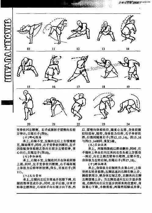 少林醉拳套路图解上下载