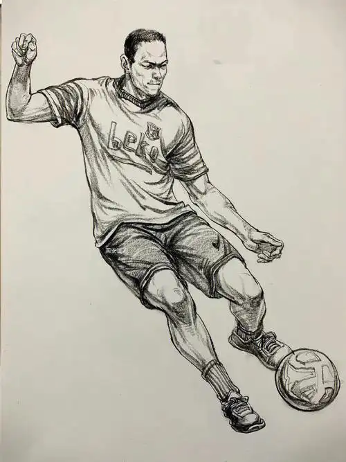 运动类速写单人临摹素材