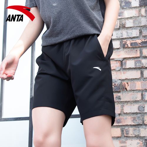 安踏女裤短裤新款2022夏季官方旗舰跑步梭织五分裤透气速干运动裤