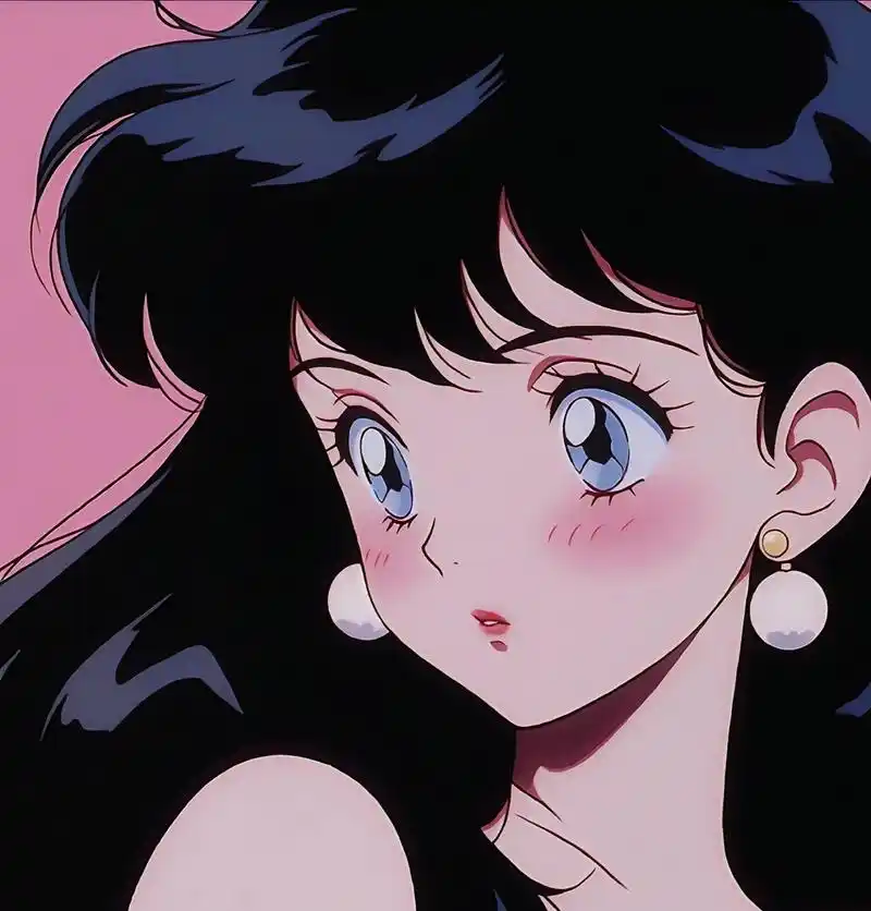 旧漫头像 | 黑发美少女